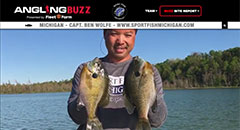 Ben Wolfe - Angling Buzz TV Fishing Report - Early June 2019,keywords: salmon, cisco, bluegill, crappie, fishing, michigan, manistee, frankfort