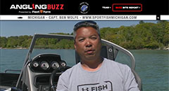 Ben Wolfe - Angling Buzz TV Fishing Report - Mid-June 2019,walleye, full moon, largemouth bass, smallmouth bass, michigan bass, michigan salmon, fishing