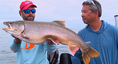 Jiggin' Up Lakers!  Lindner's Angling Edge with SFM,lake trout,angling edge,lindner,sport fish michigan,captain ben wolfe