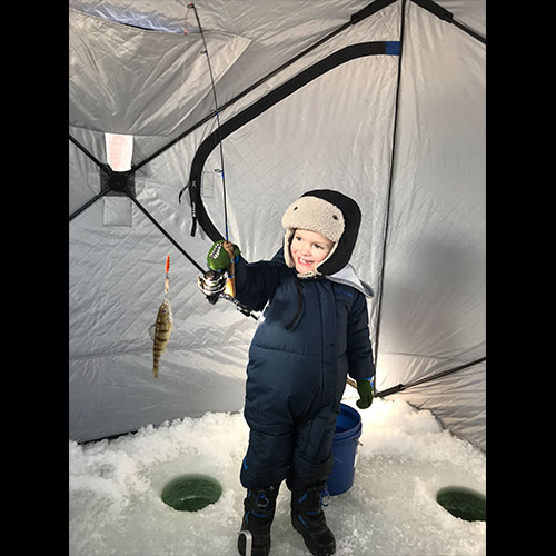ice shanty fishing