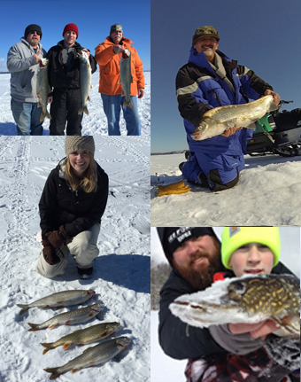 ice fishing in Michigan