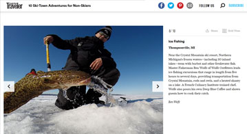 Conde Nast Traveler ice fishing